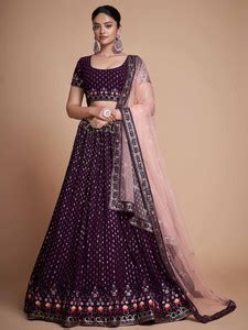 Tasrika Embroidered Semi Stitched Lehenga Choli - Buy Tasrika ...