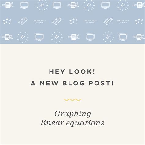 Image result for Graphing Linear Equations Math and Science