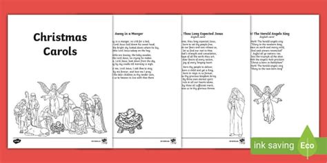 Christmas Carols Booklet | Printable | Twinkl (teacher made)