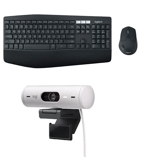 Logitech MK850 Multi-Device Wireless Combo and Brio 500 HD Webcam Comb ...