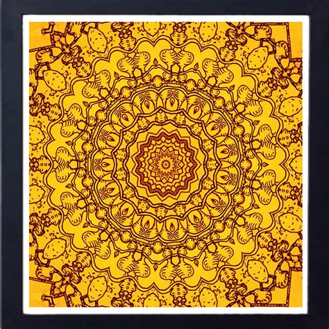 Joint Hub Paper Rangoli Poster Without Frame (23 cm x 24 cm x 0.5 cm ...