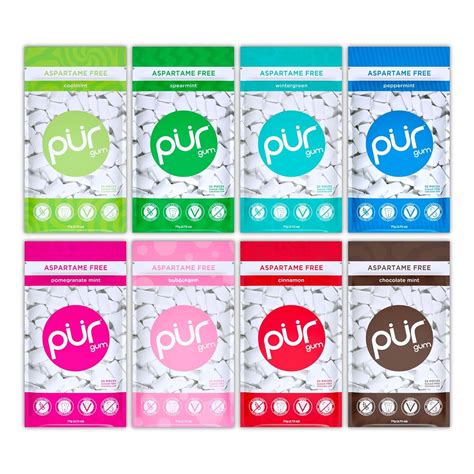 Gum | Aspartame Free Chewing Gum | 100% Xylitol | Natural Flavored Gum ...