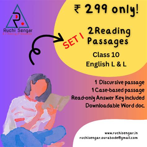 Reading Passages Qs1 & 2 (Class X L & L ) 2025-26