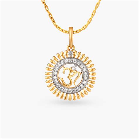 Om Diamond Pendant