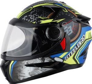 Steelbird SBH-17 Ignimeter Full Face ISI Certified Graphic Helmet ...