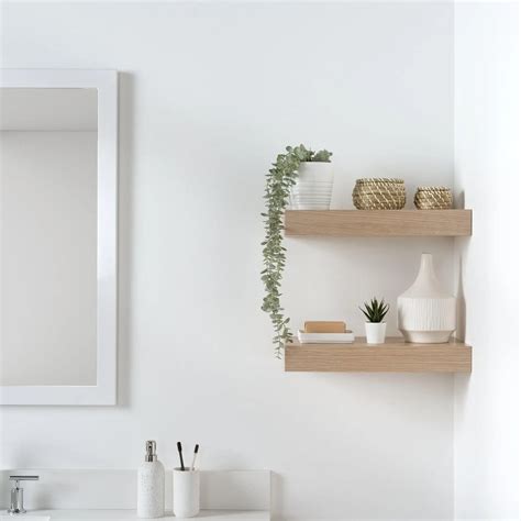 White Oak Floating Shelf - Teodor Vanities