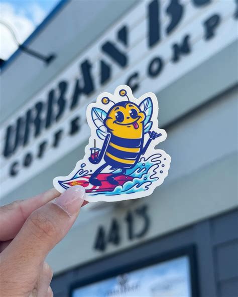 Urban Buzz Coffee Company | SURF’S UP FOR STICKER DAYYY! Swing by ...