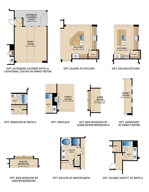 New Home Floor Plans in Aubrey | Addison II Detail Floor Plan