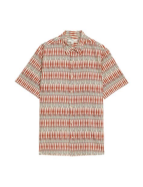 Buy Cotton Blend Printed Shirt at Marks & Spencer