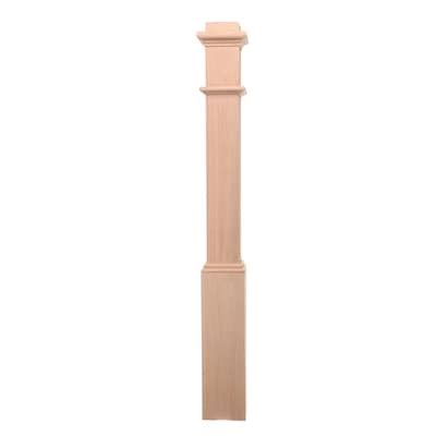 Red oak 6.25-Inch-Wide Stair Newel Posts & Installation Kits at Lowes.com