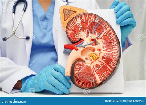 Chronic Kidney Disease, Doctor With Model For Treatment Urinary System, Urology, Estimated ...