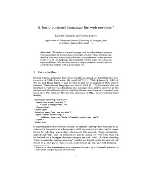 Fillable Online A basic contract language for web services * Fax Email ...