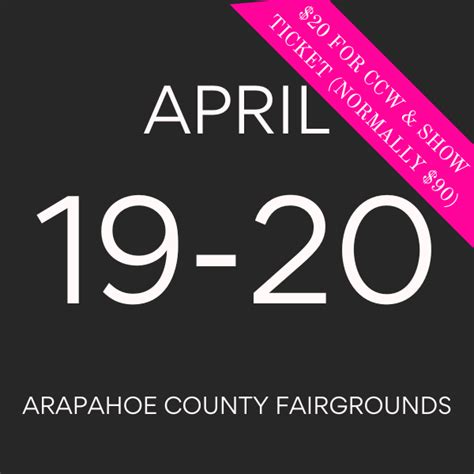 Gun Show Tickets for Sale | Tanner Gun Show