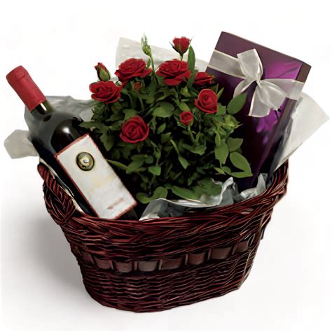 Flowers With Wine And Chocolates at Aurora Mcdonald blog