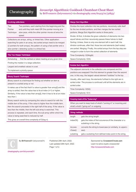 Image result for JavaScript Algorithms Interview Cheat Sheet