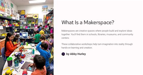 What Is a Makerspace?