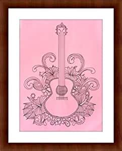 Gkakshaya Mandala Art Painting - Guitar : Amazon.in: Home & Kitchen