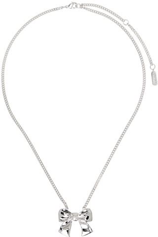 Numbering: Silver #5757 Necklace | SSENSE