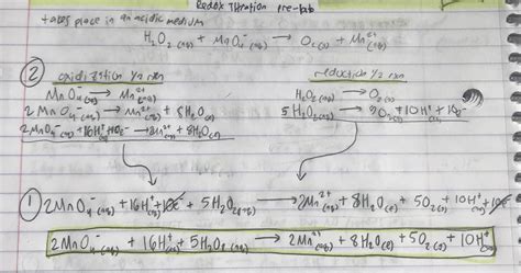 Struggling AP student here- using a titration with potassium permanganate to determine the ...