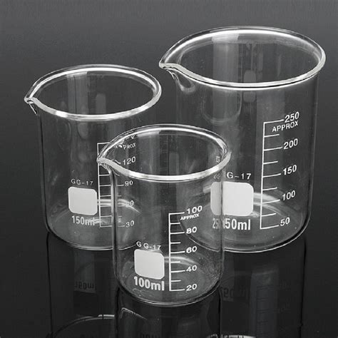 BFC Borosilicate Glass Beakers - 100ml, 250ml, 500ml : Amazon.in: Home ...
