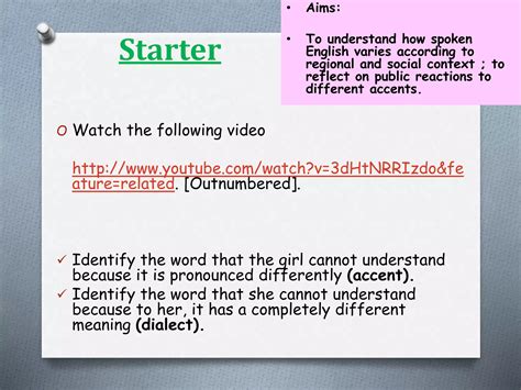 Accent and dialect | PPTX