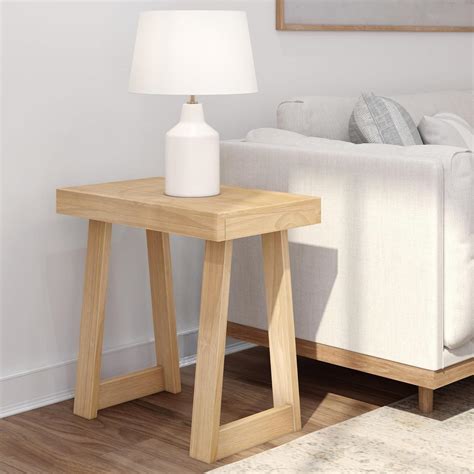 Amazon.com: Plank+Beam Classic Rectangular Side Table, 25", Slim Side ...
