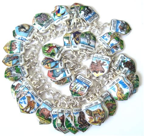 Calgary Zoo Animals shield charm bracelet | Charm bracelet, Vintage ...