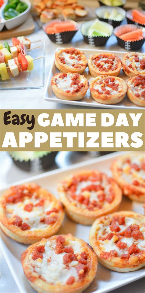 easy game day recipes appetizers