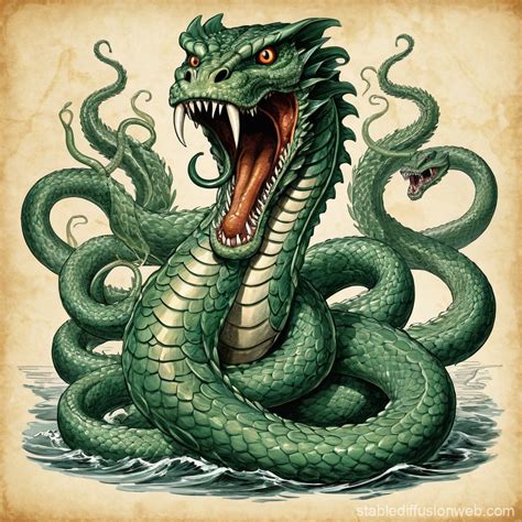 Lernaean Hydra from Greek Mythology | Stable Diffusion Online