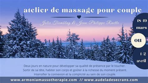 Atelier de massage pour couple, Centre de l'Hêtre, Sainte-brigitte-de ...