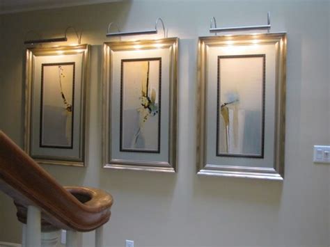 small wall mounted art lights - can be added as desired, powered with cord & plug | Traditional ...