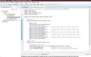 Image result for Nested BorderLayout Example in Java