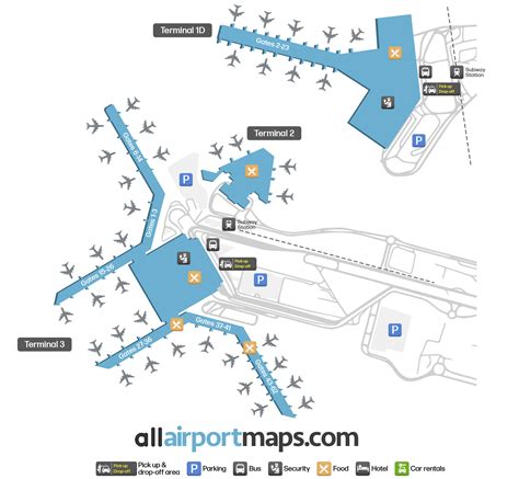 DEL Airport Map - Indira Gandhi International Airport Terminal Maps & Navigation Guide