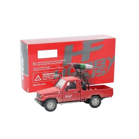 LC80 Toyota Land Cruiser Red Hardcover Edition – 1:64 Diecast Model Car ...