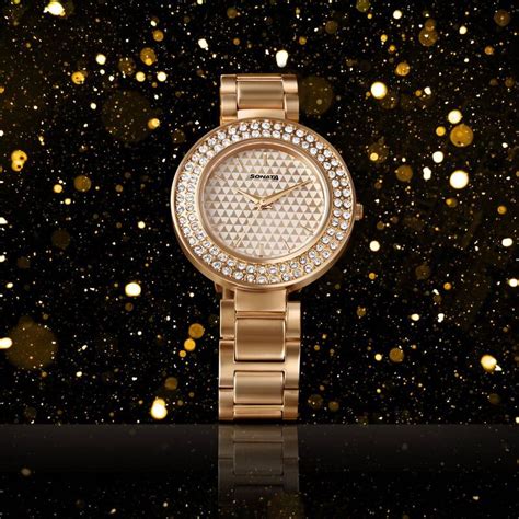 Buy Online Sonata Blush It Up Rose Gold Dial Women Watch With Stainless ...