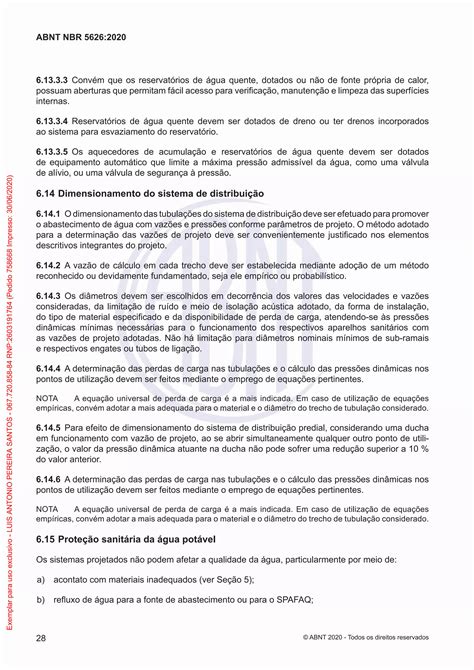 NBR 5626 - 2020 - | PDF