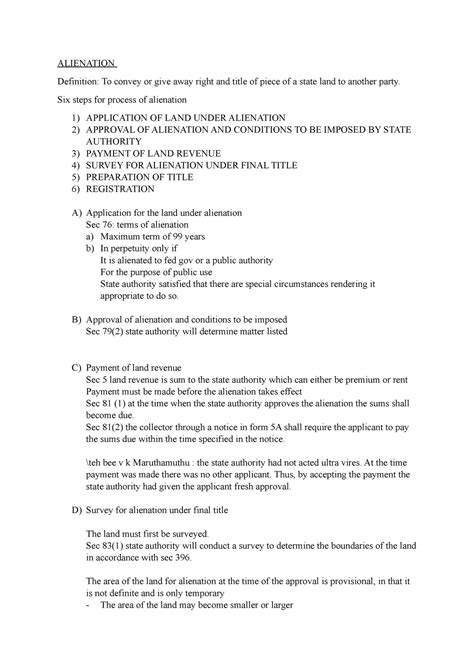 Alienation of Title 的图像结果