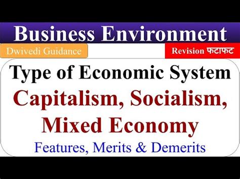Economy and Economic system: Types of Economic System and Importance of ...