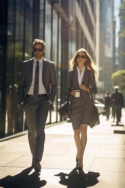 Business People Walking with Sun Glare 的图像结果