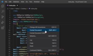 Format Document Visual Studio Code 的图像结果