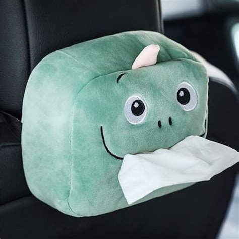 WISKA® Car Tissue Box Holder for Car Animal Faces Cute Cartoon ...