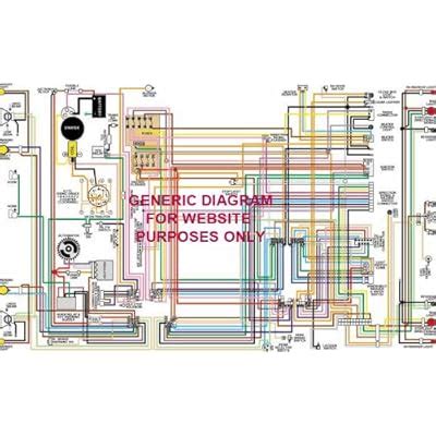 Buy Full Color Laminated Wiring Diagram FITS 1967 Chevy Camaro Large 11 ...