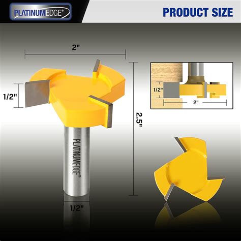 Buy PLATINUMEDE Spoilboard Surfacing Router Bit, 1/2 inch Shank 2 inch ...