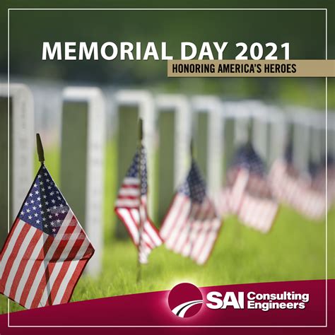 Memorial Day 2021 – SAI Consulting Engineers, Inc.