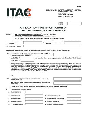 Image result for ITAC Form