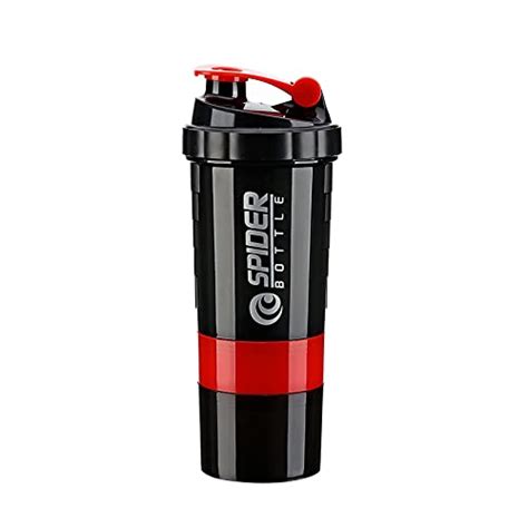 KitchenFest® BPA Free Spider Protein Shaker | Water Bottle 500ml with 2 ...
