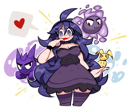 hex maniac, mimikyu, gastly, and haunter (pokemon and 1 more) drawn by ...