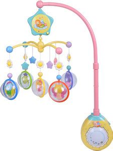 GoAppuGo Musical Cot Mobile with Battery operated rotation and Night ...