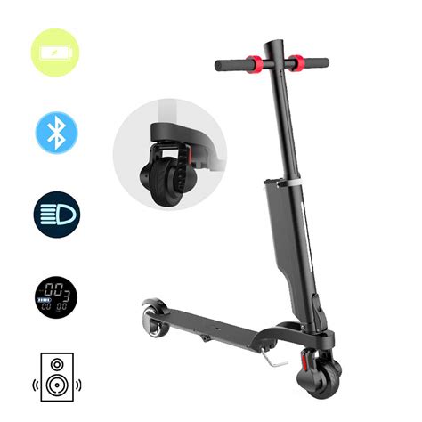 Buy Folding Electric Scooter, X6 Smart LCD-display E-Scooter, Removable ...