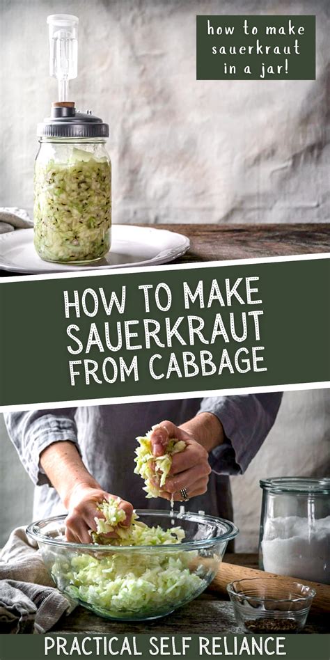 How to Make Sauerkraut From Cabbage in a Jar